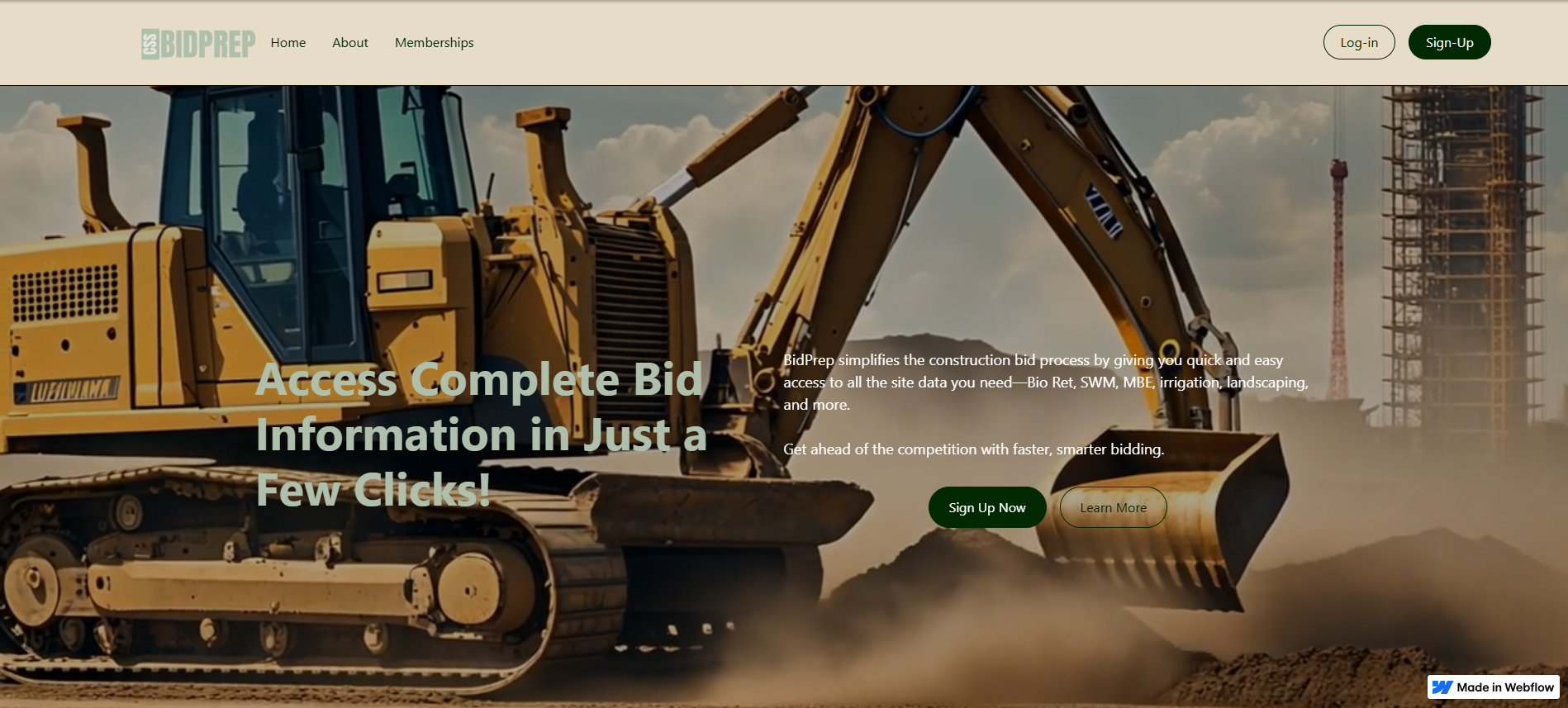 BidPrep Screenshot